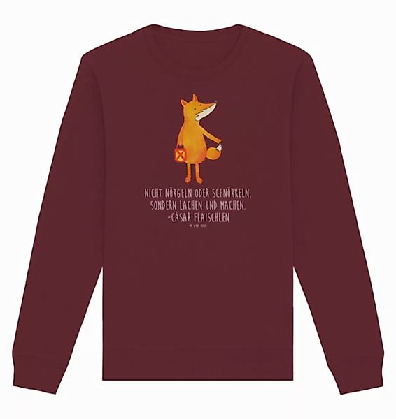 Mr. & Mrs. Panda Longpullover Größe M Fuchs Laterne - Burgundy - Geschenk, günstig online kaufen