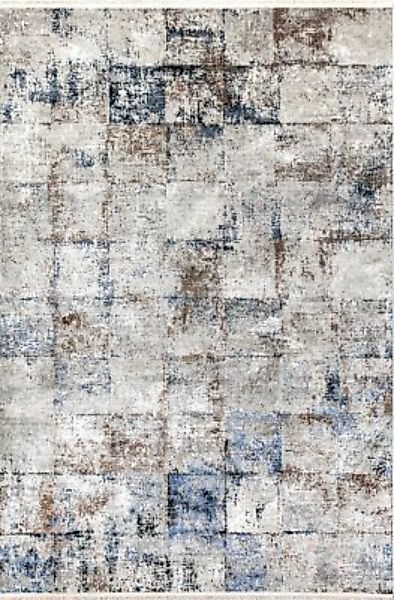 Carpetilla Designer Wohnzimmer Teppich Abstrakte Musterung Modern  Blau-Gra günstig online kaufen