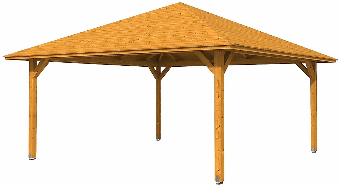 Skanholz Holzpavillon "Cannes 4", Leimholz, 489 x 489 cm günstig online kaufen