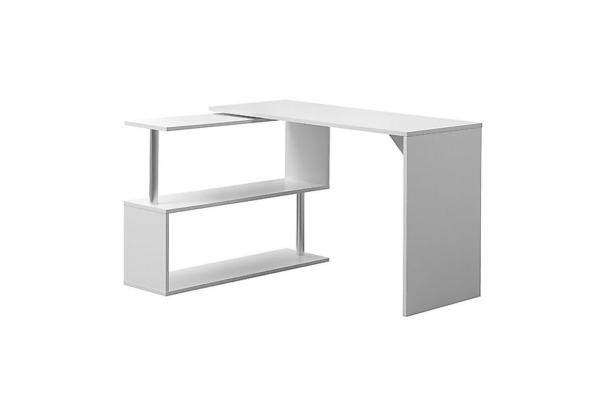 Thanaddo Eckschreibtisch Computertisch L-Förmig mit 360 Grad Bücherregal fü günstig online kaufen