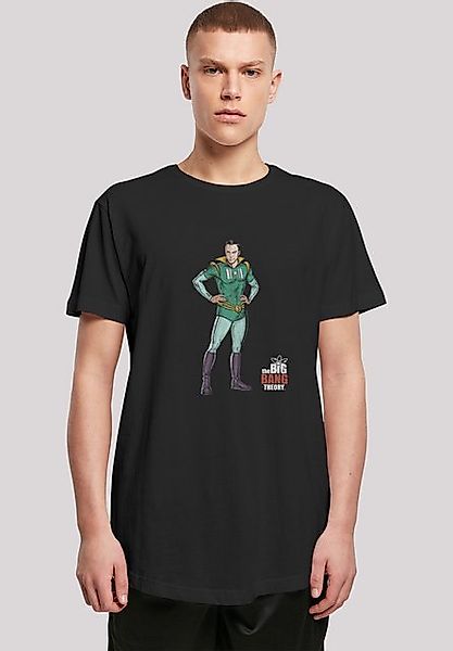 F4NT4STIC T-Shirt Long Cut Shirt 'Big Bang Theory Sheldon Superhero' Herren günstig online kaufen