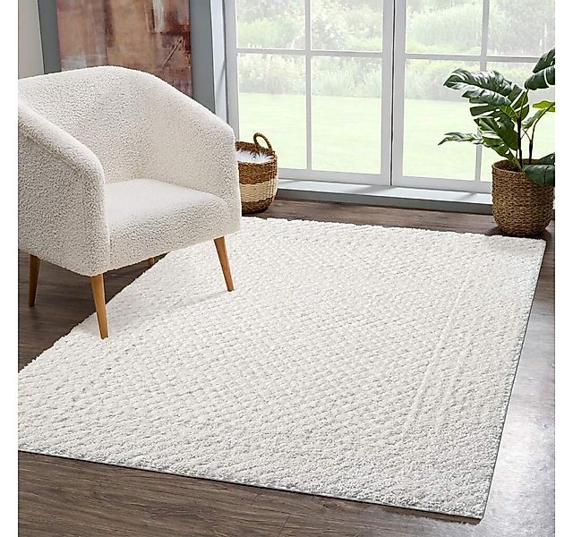 Carpet City Hochflor-Teppich FOCUS627, rechteckig, Höhe: 20 mm, Boho-Teppic günstig online kaufen