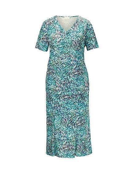 GOLDNER 2-in-1-Kleid "Weich fließender Slinky-Zweiteiler" V-Ausschnitt mit günstig online kaufen