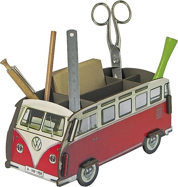 WERKHAUS® Aufbewahrungsbox Werkhaus Stiftebox VW Bus rot günstig online kaufen