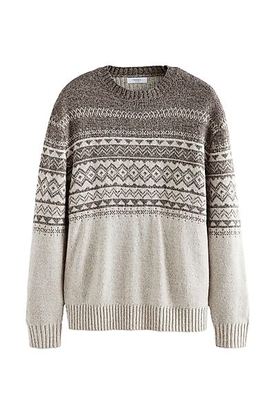 Next Norwegerpullover Regular Fit Rundhalspullover mit günstig online kaufen