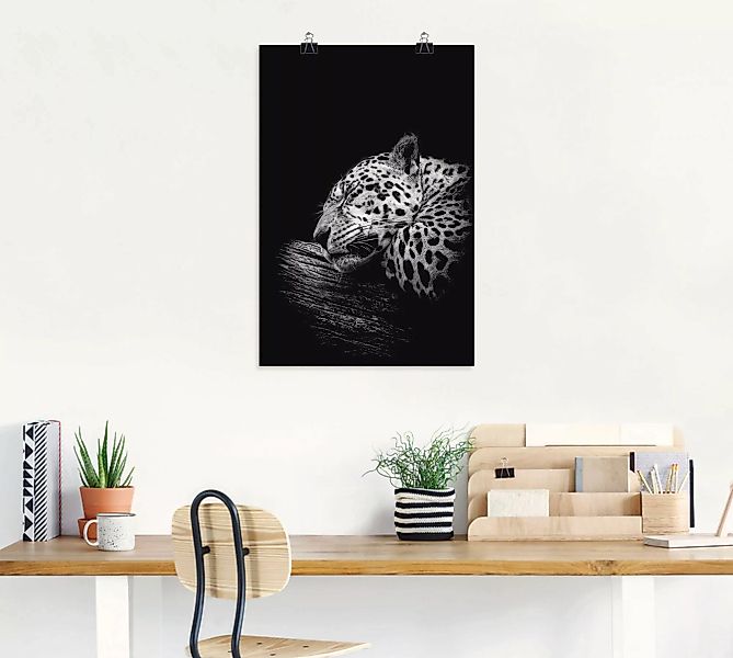 Artland Wandbild "Der schlafende Jaguar", Wildtiere, (1 St.) günstig online kaufen