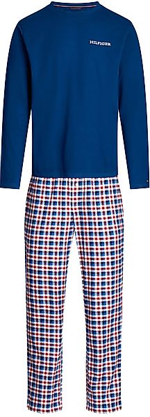 Tommy Hilfiger Pyjama Set Karos Navy - Größe XL günstig online kaufen