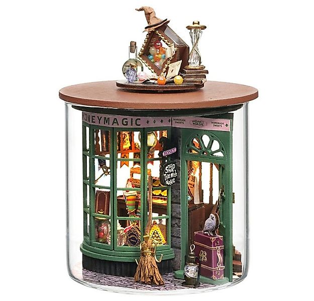 Cute Room 3D-Puzzle Puppenhaus Miniatur DIY Modellbausatz Zauberladen, Puzz günstig online kaufen