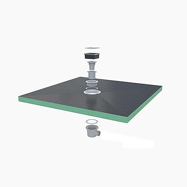 Duschparadies XPS Platten Duschplatte Fliesenplatte 100x100x4cm Duschwanne günstig online kaufen