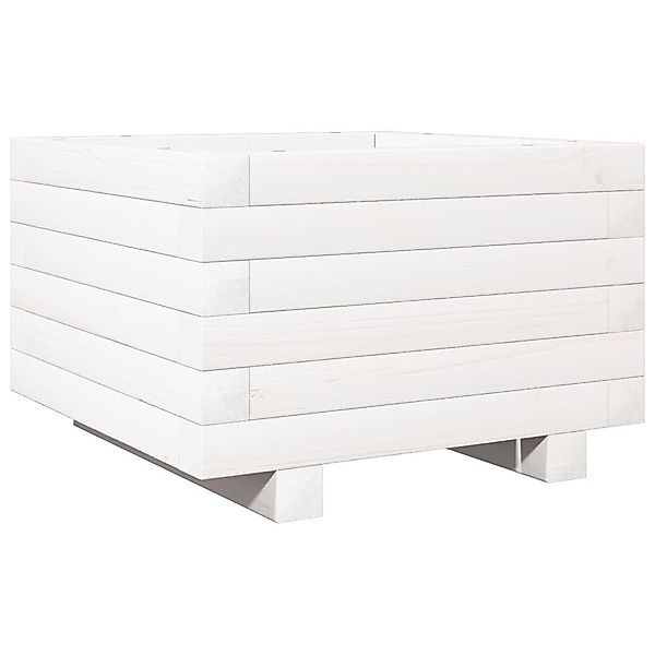 vidaXL Blumentopf Pflanzkübel Weiß 40x40x26,5 cm günstig online kaufen