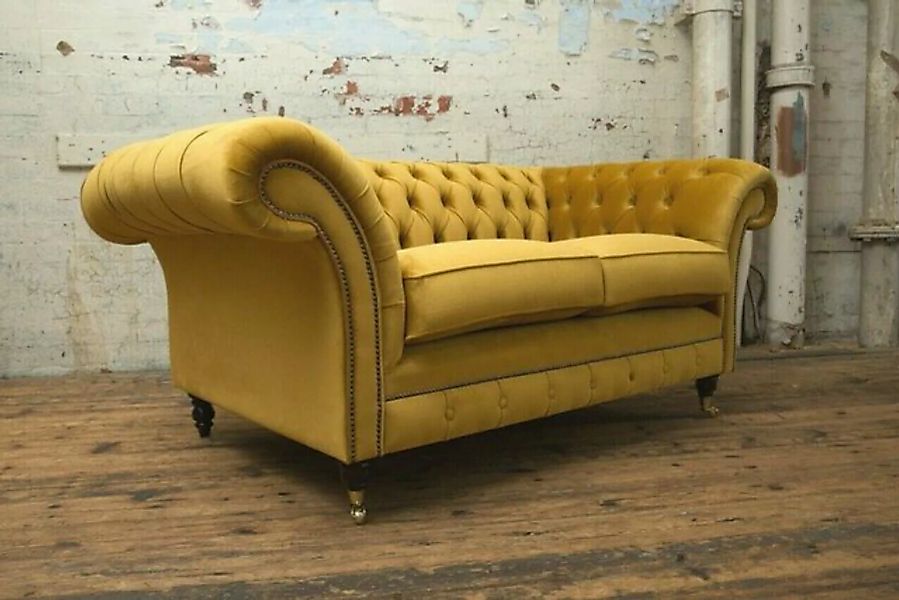 JVmoebel Chesterfield-Sofa, Chesterfield 2 Sitzer Design Sofa Couch 185 cm günstig online kaufen