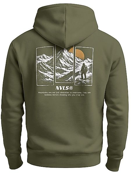 Neverless Hoodie Herren Hoodie Backprint Wandern Himalaya Rückenaufdruck Mo günstig online kaufen