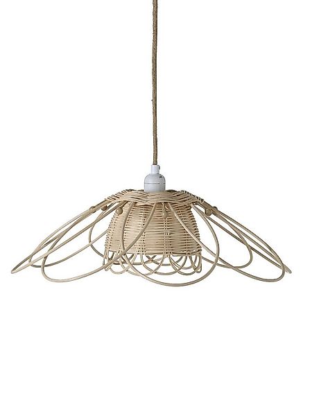 vertbaudet Lampenschirm Kinderzimmer Lampenschirm, aus Rattan in Blumenform günstig online kaufen