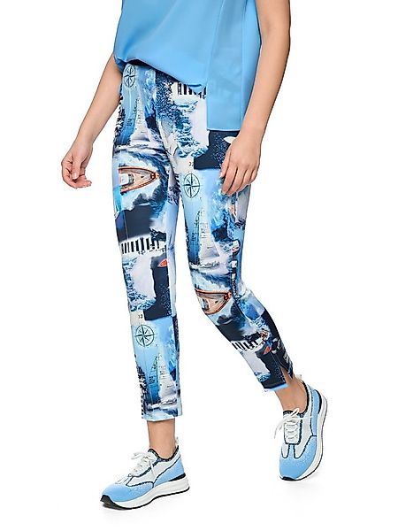 Marc Cain Leggings Salty Breeze Premium Damenmode Model Sofia mit Print günstig online kaufen