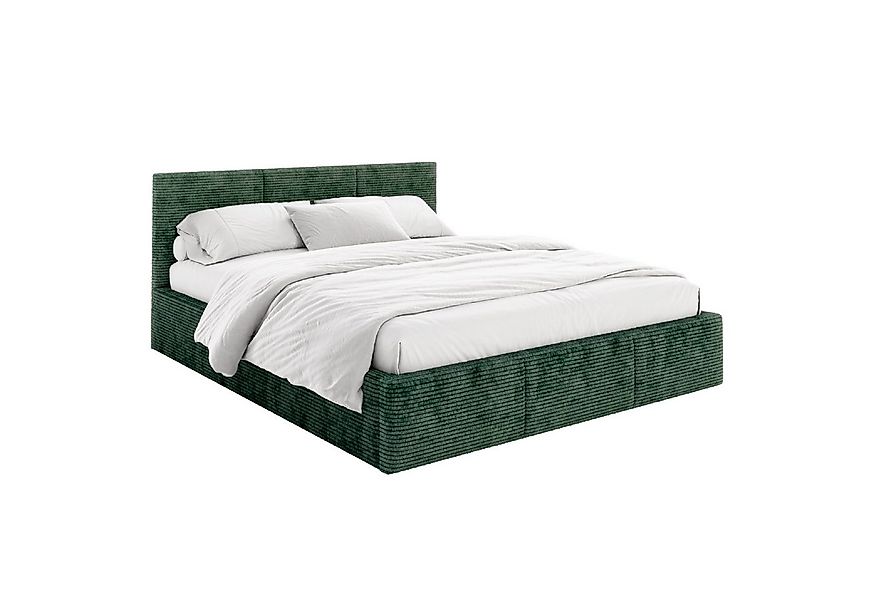 FDM Polsterbett AMBER modern mit Bettkasten MADE IN EU - mit Cord Bezug (ve günstig online kaufen