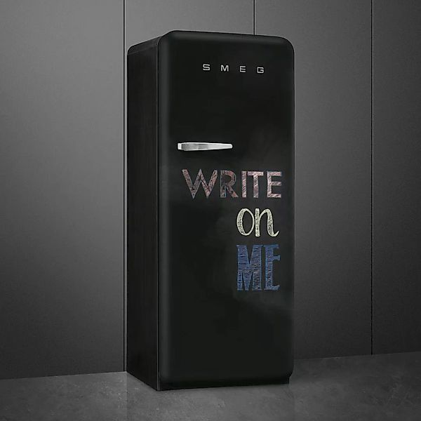 Smeg - FAB28 Write On Me Kühlschrank mit Gefrierfach - schwarz/schiefertafe günstig online kaufen