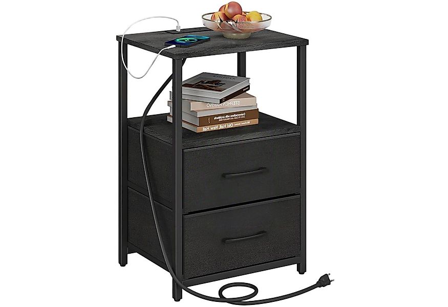 ibettertec Nachttisch Nachttisch mit Stoffschublade,Beistelltisch,mit Staur günstig online kaufen