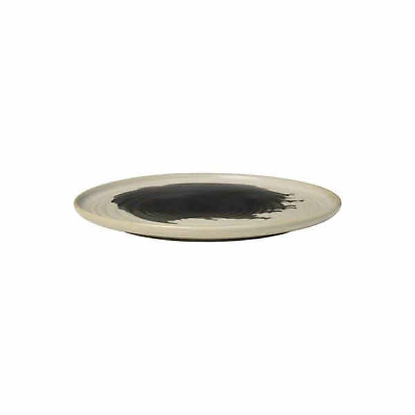 Teller Omhu Medium keramik weiß / Ø 26.5 cm - Steinzeug - Ferm Living - Wei günstig online kaufen