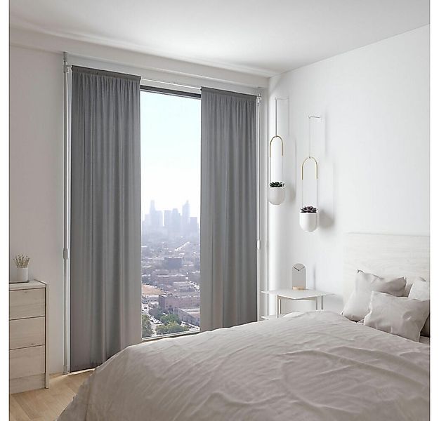 Umbra Vorhangstange Anywhere Rod Weiß, 1-läufig, ausziehbar, geklemmt günstig online kaufen