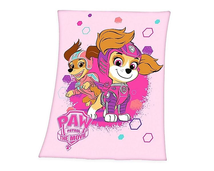 Kinderdecke 130x170cm Paw Patrol The Movie hochwertig bedruckt, Herding, Be günstig online kaufen