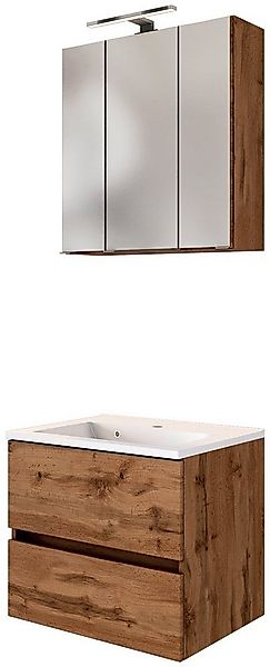 welltime Badmöbel-Set Baabe, (Set, 2-St), Breite 60 cm, Softclose-Funktion günstig online kaufen