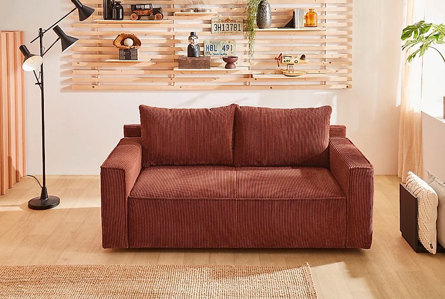 Jockenhöfer Gruppe Schlafsofa "Ron, B: 185 cm, Liegefl. 82x200 cm" mit Bett günstig online kaufen