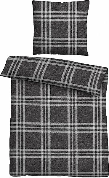 Biberna Bettwäsche "Lya" 2 Stk. tlg. kuschelig warm, weich, Melange, 100% B günstig online kaufen