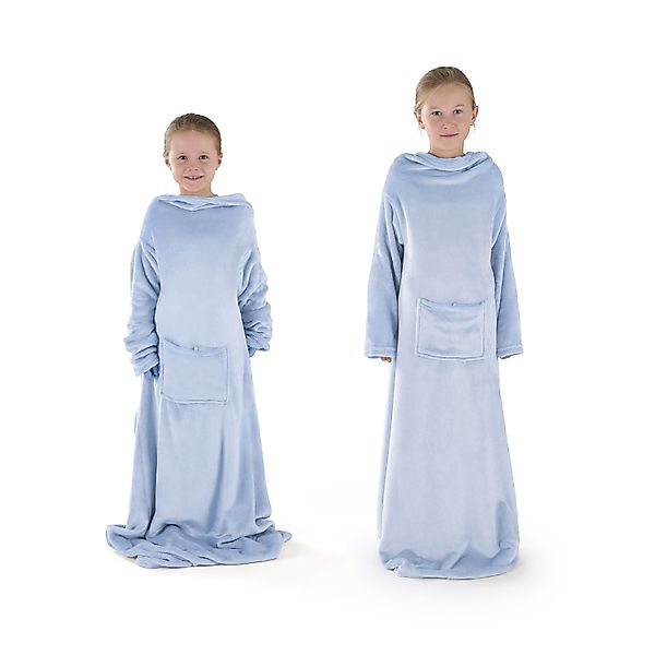 Kinderdecke Ärmeldecke Unisex Kuscheldecke flauschig mit günstig online kaufen