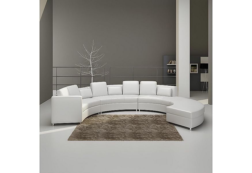 JVmoebel Sofa Ledersofa Couch Wohnlandschaft Ecksofa Eck Garnitur Design Mo günstig online kaufen