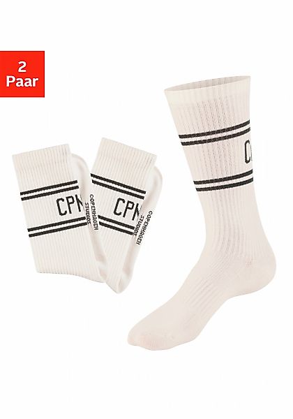Copenhagen Studios Langsocken, (Packung, 2 Paar), mit Pikeé-Struktur unter günstig online kaufen