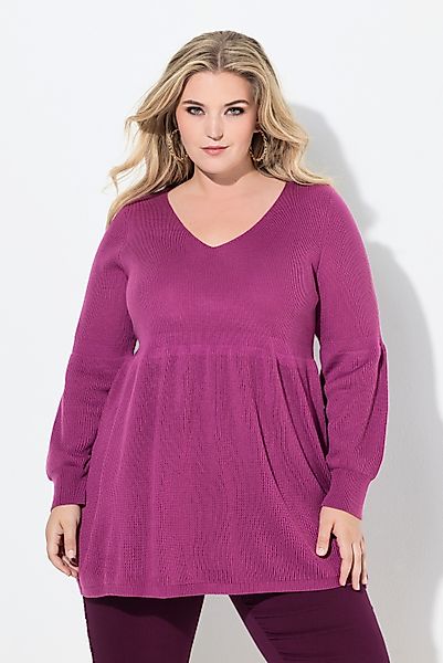 MIAMODA Strickpullover Pullover KaschmirFeel breites Schößchen günstig online kaufen