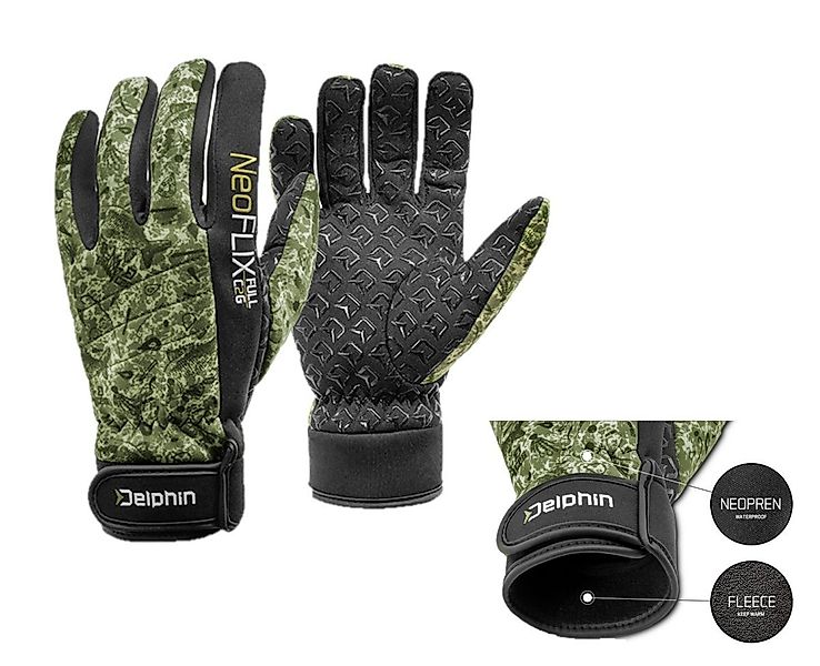 Delphin.sk Angelhandschuhe Neopren NeoFlix Winterhandschuh Fleece gefüttert günstig online kaufen