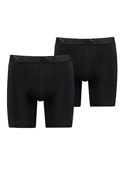 PUMA Boxershorts "PUMA MEN SPORT MICROFIBER LONG BOXERS 2P" Packung, 2er Pa günstig online kaufen