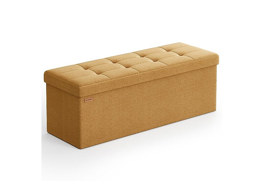 SONGMICS Sitzbank sitzhocker, 76/110cm mit Stauraum, klappbare Sitztruhe, F günstig online kaufen