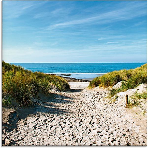 Artland Glasbild Strand mit Sanddünen und günstig online kaufen
