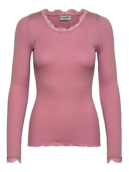 rosemunde Longsleeve Babette silk shirt Langarm, mit Spitze, feminin, beque günstig online kaufen