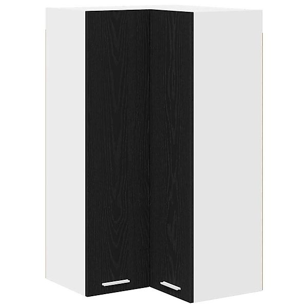 vidaXL Hängeschrank Riga Schwarze Eiche und Weiß 57 x 57 x 100 cm 884371 günstig online kaufen