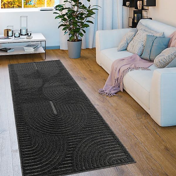 Paco Home Teppich »Livorno 674«, rechteckig, 14 mm Höhe, Uni Farben, modern günstig online kaufen