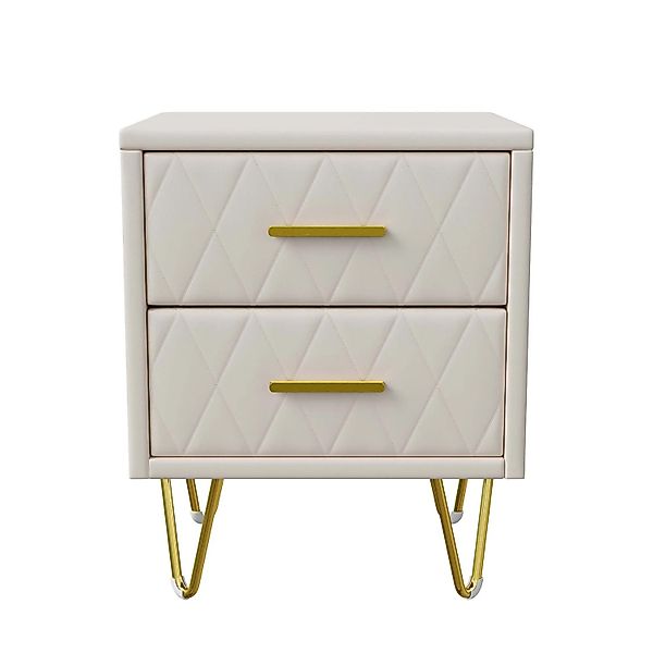 PXloue Nachttisch 2 Set Sofatisch Wohnzimmertisch mit 2 Schubladen 41x35x51 günstig online kaufen