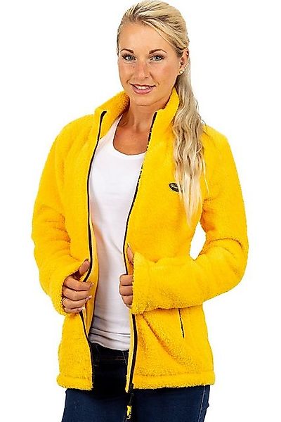 Reichstadt Fleecejacke Kuschelige Flauschige Jacke 22RSW002 Yellow M mit St günstig online kaufen