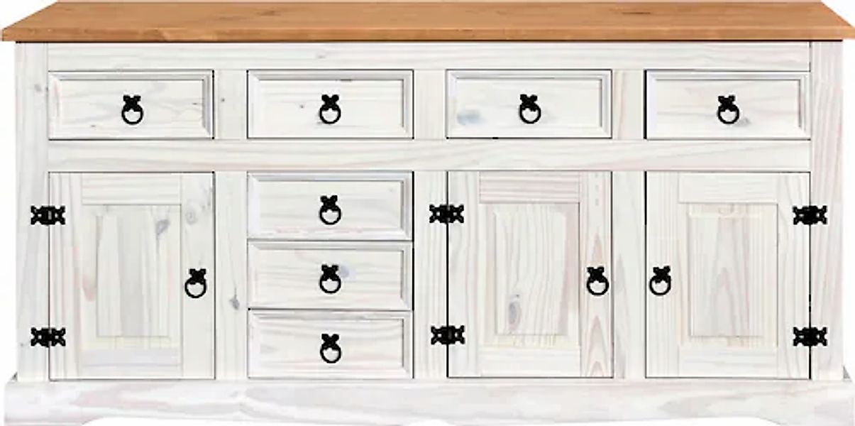 Möbilia Sideboard Kommode, Ziergriffe und Scharniere aus Metall günstig online kaufen