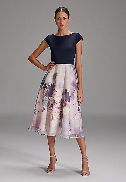 SWING Cocktailkleid - Cocktailkleid aus Materialmix Taillierter Schnitt mit günstig online kaufen