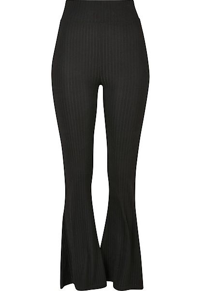 URBAN CLASSICS Leggings Urban Classics Damen Ladies High Waist Rib Flared L günstig online kaufen