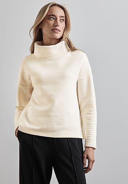 STREET ONE Langarmshirt mit Schalkragen günstig online kaufen
