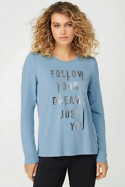 Gina Laura Rundhalsshirt Shirt Follow your dreams Rundhals Langarm günstig online kaufen