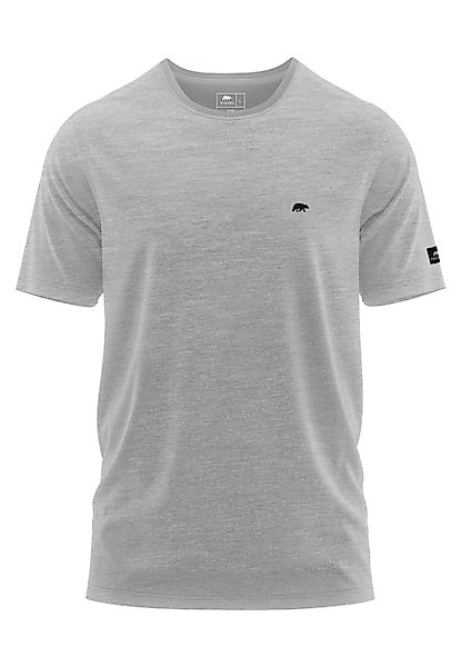 FORSBERG T-Shirt T-Shirt mit kleinem Gummi-Patch günstig online kaufen