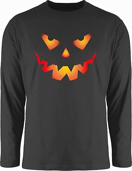 Shirtracer Rundhalsshirt Halloween Kürbis Gesicht Gruseliger Kürbisgesicht günstig online kaufen