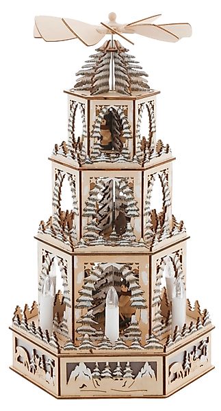 Myflair Möbel & Accessoires Weihnachtspyramide »Weihnachtsdeko« mit LED Bel günstig online kaufen
