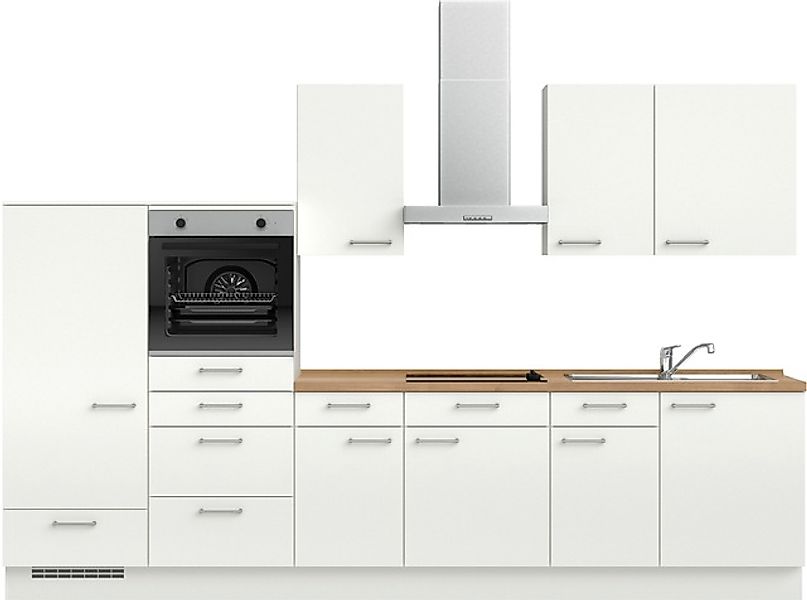 nobilia® Küchenzeile »"Laser I", Ausrichtung wählbar, Breite 330 cm« vormon günstig online kaufen