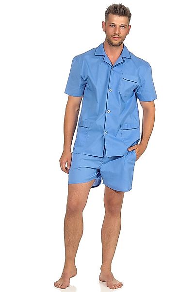 Normann Pyjama Herren Shorty Pyjama kurzarm günstig online kaufen